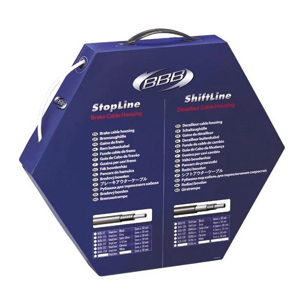 Gaine De Frein Ø5mm BBB BCB-51W Téflonné (1m) Blanc